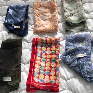 Small square neck scarves